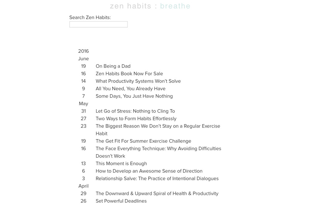 ZenHabits