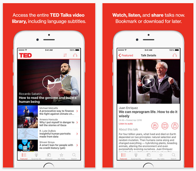 TED アプリ